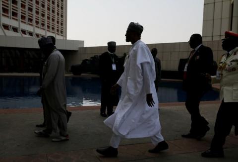 Nigeria's President Muhammadu Buhari is seen as he leaves the 52nd ECOWAS Summit in Abuja, Nigeria, December 16, 2017. PHOTO BY REUTERS/Afolabi Sotunde