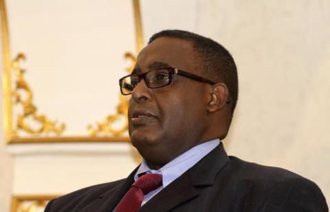 Somalia Prime Minister Omar Abdirashid Ali Sharmarke is seen during a ceremony in the capital Mogadishu, December 17, 2014. PHOTO BY REUTERS/Omar Faruk