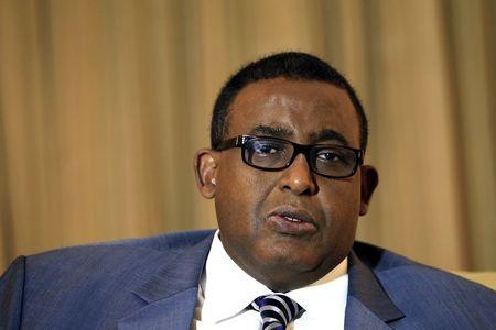 Somalia's Prime Minister Omar Sharmarke responds to questions during an interview with Reuters in Nairobi, April 23, 2015. PHOTO BY REUTERS/Noor Khamis