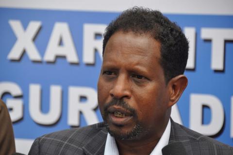 Newly appointed mayor for Mogadishu Abdirahman Omar Osman is seen at a past event in Mogadishu, Somalia, October 17, 2017. PHOTO BY REUTERS/Feisal Omar