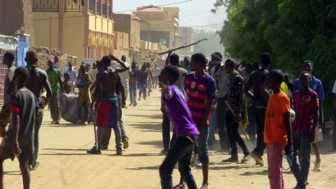 Anti-government protesters gather in Gao, Mali, July 12, 2016. PHOTO BY REUTERS/Souleymane Ag Anara