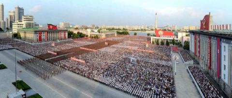 A rally celebrating the success of a recent nuclear test is held in Kim Il Sung square in this undated photo released by North Korea's Korean Central News Agency (KCNA) in Pyongyang, September 13, 2016. PHOTO BY REUTERS