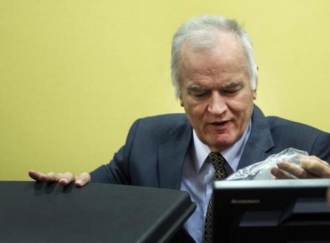 Former Bosnian Serb army commander Ratko Mladic attends his trial at the International Criminal Tribunal for the former Yugoslavia (ICTY) at The Hague, May 16, 2012. PHOTO BY REUTERS/Toussaint Kluiters