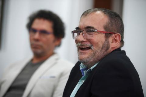 Colombia's Marxist FARC rebel leader Rodrigo Londono, known as Timochenko, attends a news conference in Bogota, Colombia, November 25, 2016. PHOTO BY REUTERS/Jaime Saldarriaga