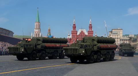 Russian servicemen drive S-400 missile air defence systems during the Victory Day parade, marking the 73rd anniversary of the victory over Nazi Germany in World War Two, at Red Square in Moscow, Russia May 9, 2018. PHOTO BY REUTERS/Sergei Karpukhin