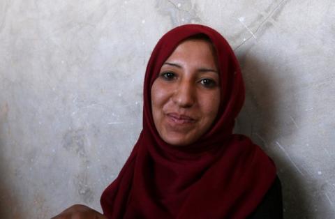 Souad Hamidi (2nd L), 19, poses for a photograph inside her family home, in the outskirts of Manbij, Aleppo province, Syria June 11, 2016. PHOTO BY REUTERS/Rodi Said