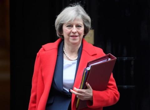 Britain's Prime Minister Theresa May leaves 10 Downing Street in London, November 23, 2016. PHOTO BY REUTERS/Toby Melville