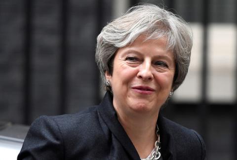 Britain's Prime Minister, Theresa May, arrives at 10 Downing Street in central London, Britain, October 9, 2017. PHOTO BY REUTERS/Toby Melville