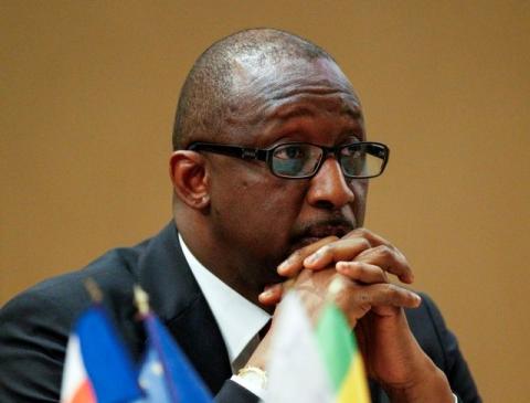 Mali's Foreign Minister Tieman Hubert Coulibaly attends a conference on Mali in Lyon, March 19, 2013. PHOTO BY REUTERS/Robert Pratta