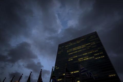 The United Nations headquarters is pictured in Manhattan, New York September 27, 2015. The 70 United Nations General Assembly is set to begin tomorrow. PHOTO BY REUTERS/Carlo Allegri