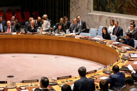 U.S. Ambassador to the United Nations Nikki Haley speaks during a United Nations Security Council meeting about implementation of sanctions against North Korea at U.N. headquarters in New York City, U.S., September 17, 2018. PHOTO BY REUTERS/Brendan McDermid