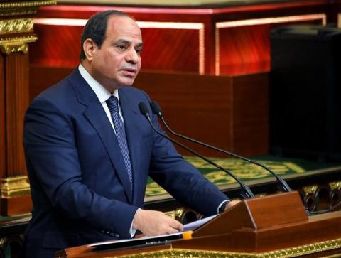 Egyptian President Abdel Fattah Al Sisi speaks at his swearing-in of the second presidential term, at a ceremony, at the House of Representatives in Cairo, Egypt, June 2, 2018 in this handout picture courtesy of the Egyptian Presidency. PHOTO BY REUTERS/The Egyptian Presidency