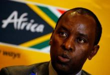 Mosebenzi Zwane, South Africa's Minister of Mineral Resources, speaks at a media briefing in Cape Town, South Africa, February 8, 2016. PHOTO BY REUTERS/Mike Hutchings