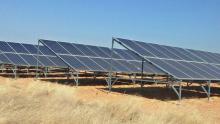 A vew of solar panels as part of a community solar mini-grid in Mashaba, Zimbabwe. PHOTO BY REUTERS/Tonderayi Mukeredzi