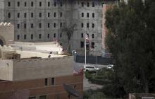 A general view of the U.S. embassy compound in Sanaa