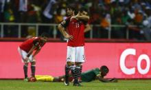 Egypt's Abdallah El Said looks dejected after the game. PHOTO BY REUTERS/Amr Abdallah Dalsh Livepic