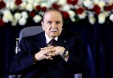 President Abdelaziz Bouteflika looks on during a swearing-in ceremony in Algiers April 28, 2014. PHOTO BY REUTERS/Louafi Larbi