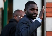 Sudanese migrant from Darfur Abdul Haroun leaves the Crown Court in Canterbury, Britain, January 21, 2016. PHOTO BY REUTERS/Stefan Wermuth