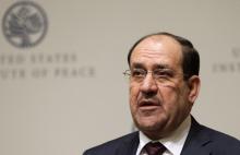 Iraqi Prime Minister Nuri al-Maliki speaks at a United States Institute of Peace (USIP) forum on Iraq's transition in Washington