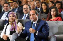 Egyptian President Abdel Fattah Al Sisi speaks during "5th National Youth Congress" in a session "Ask the President" in Cairo, Egypt, May 16, 2018 in this handout picture courtesy of the Egyptian Presidency. PHOTO BY REUTERS/The Egyptian Presidency