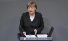 German Chancellor Angela Merkel speaks at a session of the lower house of parliament Bundestag in Berlin, January 15, 2015. PHOTO BY REUTERS/Fabrizio Bensch