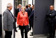 German Chancellor Angela Merkel attends a CDU/CSU parliamentary group meeting at the Bundestag in Berlin, Germany, November 20, 2017. PHOTO BY REUTERS/Axel Schmidt