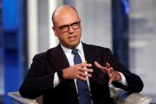 Italy's Minister of the Interior Angelino Alfano gestures as he attends television talk show "Porta a Porta" (Door to Door) in Rome, Italy, November 30, 2016. PHOTO BY REUTERS/Remo Casilli