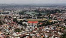 A general view of the cityscape in Madagascar's capital Antananarivo, in this December 19, 2013. PHOTO BY REUTERS/Thomas Mukoya