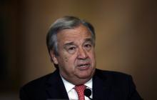Nominated U.N. Secretary-General Antonio Guterres attends a news conference at Necessidades Palace in Lisbon, Portugal, October 6, 2016. PHOTO BY REUTERS/Rafael Marchante