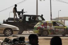 An army truck is seen driving along Mubi-Yola road in Jimeta, Adamawa state, January 31, 2015. PHOTO BY REUTERS/Afolabi Sotunde