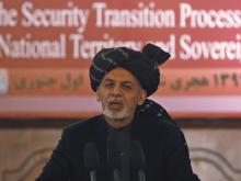 Afghanistan's President Ashraf Ghani speaks during a event in Kabul, January 1, 2015. PHOTO BY REUTERS/Omar Sobhani