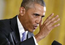 U.S. President Barack Obama speaks about the recent Iran nuclear deal during a news conference at the White House in Washington, July 15, 2015. PHOTO BY REUTERS/Yuri Gripas