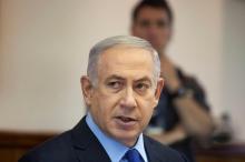 Israeli Prime Minister Benjamin Netanyahu attends the weekly cabinet meeting in Jerusalem, July 10, 2016. PHOTO BY REUTERS/Dan Balilty