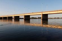 A view of the Euphrates river during sunset in Raqqa province, Syria, May 15, 2013. PHOTO BY REUTERS/Hamid Khatib