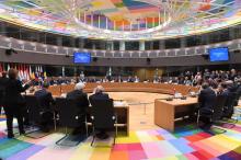 European Union foreign and defence ministers attend a signature ceremony of a defence pact, aiming to mark a new era of European military integration to cement unity after Britain's decision to quit the bloc, in Brussels, Belgium, November 13, 2017. PHOTO BY REUTERS/Emmanuel Dunand