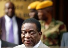 Zimbabwe President Emmerson Mnangagwa leaves after Finance Minister Patrick Chinamasa's Budget address at Parliament in Harare, Zimbabwe, December 7, 2017. PHOTO BY REUTERS/Philimon Bulawayo