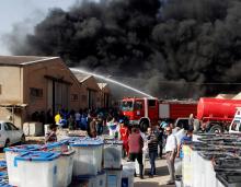 Iraqi ballot box storage site catches fire in Baghdad