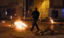 Riot police clash with protesters during demonstrations against rising prices and tax increases, in Tunis, Tunisia, January 10, 2018. PHOTO BY REUTERS/Zoubeir Souissi