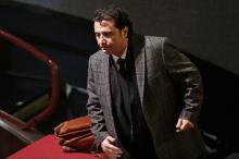 Captain of the Costa Concordia cruise liner Francesco Schettino walks in court during his trial in Grosseto, February 11, 2015. PHOTO BY REUTERS/Max Rossi