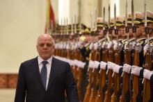 Iraqi Prime Minister Haider al-Abadi and Chinese Premier Li Keqiang (not in picture) inspect Chinese honour guards during a welcome ceremony at the Great Hall of the People in Beijing on December 22,2015. PHOTO BY REUTERS/Wang Zhao