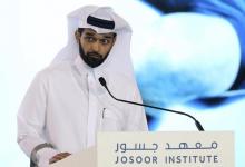 Secretary General of the Qatar 2022 Supreme Committee, Hassan Abdulla Al Thawadi, speaks at the launch of the Josoor Institute at the official opening ceremony of the Doha GOALS forum in Doha, December 10, 2013. PHOTO BY REUTERS/Fadi Al-Assaad