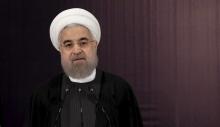 Iranian President Hassan Rouhani talks to journalists after he registered for February's election of the Assembly of Experts, the clerical body that chooses the supreme leader, at Interior Ministry in Tehran, December 21, 2015. PHOTO BY REUTERS/Raheb Homavandi