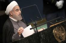 President Hassan Rouhani of Iran addresses the 71st United Nations General Assembly in Manhattan, New York, U.S., September 22, 2016. PHOTO BY REUTERS/Carlo Allegri