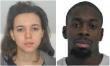 Hayat Boumeddiene (L) and Amedy Coulibaly, sought in the shooting death of a female police officer in Montrouge, near Paris. PHOTO BY REUTERS/Paris Prefecture de Police handout via Reuters