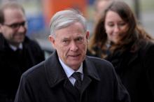 Former German President Horst Koehler arrives for the state funeral of late German President Roman Herzog in Berlin, Germany, January 24, 2017. PHOTO BY REUTERS/Steffie Loos