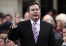 Canada's Defense Minister Jason Kenney speaks during Question Period in the House of Commons on Parliament Hill in Ottawa, February 4, 2015. PHOTO BY REUTERS/Chris Wattie
