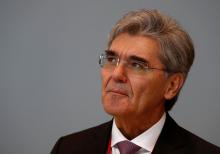 Siemens CEO Joe Kaeser attends a session of the Russian Energy Week international forum in Moscow, Russia, October 3, 2018. PHOTO BY REUTERS/Sergei Karpukhin