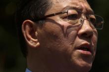 North Korean Ambassador to Malaysia Kang Chol speaks during a news conference at the North Korean embassy in Kuala Lumpur, Malaysia, February 20, 2017. PHOTO BY REUTERS/Athit Perawongmetha
