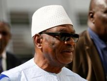 Mali's President Ibrahim Boubacar Keita is seen on arrival for the ECOWAS meeting in Abuja, Nigeria, December 16, 2017. PHOTO BY REUTERS/Afolabi Sotunde