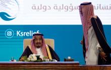 Saudi Arabia's King Salman bin Abdulaziz Al Saud attends Riyadh International Humanitarian Forum in Riyadh, Saudi Arabia, February 26, 2018. REUTERS/Faisal Al Nasser